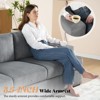 AMERLIFE Comfy Couch with Deep Seat& Wood Legs, Upholstered Sofa for Living Room - 4 of 4