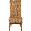 Isla Side Chair (Set of 2) - FOX6506 - Brown/Teak Brown - Safavieh Couture - 2 of 4