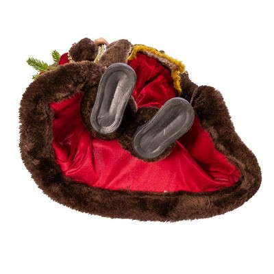 18-Inch Red and Green Plastic Santa Figurine