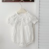 MyKids-Usa Summer Baby Girls French-style Floral Embroidery Pattern Short-sleeved Plain Onesies or Dress â€“ Princess Sister Matching Set - 4 of 4