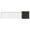 VidaXL Chicken Cage Anthracite 157.5 in.x35.8 in.x39.4 in. Galvanized Steel - 3 of 4