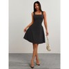 Women's Fit Square Neck Sleeveless Dress Cocktail & Party Dress - 4 of 4