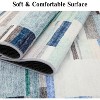 Modern Washable Geometric Area Rug, Ultra-Thin Low-Pile Non-Slip Accent Carpet, Soft and Stain Resistant for Living Room, Bedroom, Dining - 3 of 4