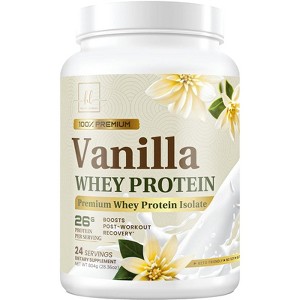 100% Whey Protein Powder, Creamy Vanilla Whey Isolate 26g Protein & BCAAs - Support Muscle Growth, Recovery & Fitness - 24 Servings - 1 of 4