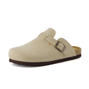 CUSHIONAIRE Hana Kids Clogs Slip On Potato Shoes or Boys and Girls with Adjustable Buckle & Cork Footbed & Arch Support - 1 of 4