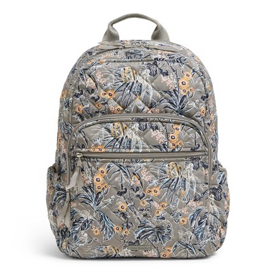 Vera Bradley Women's Performance Twill Campus Backpack Cloud Gray Paisley :  Target