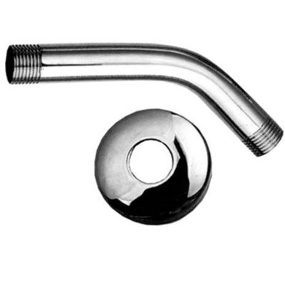 ALFI Showerhaus Short Solid Brass Shower Arm with Solid Brass Escutcheon
