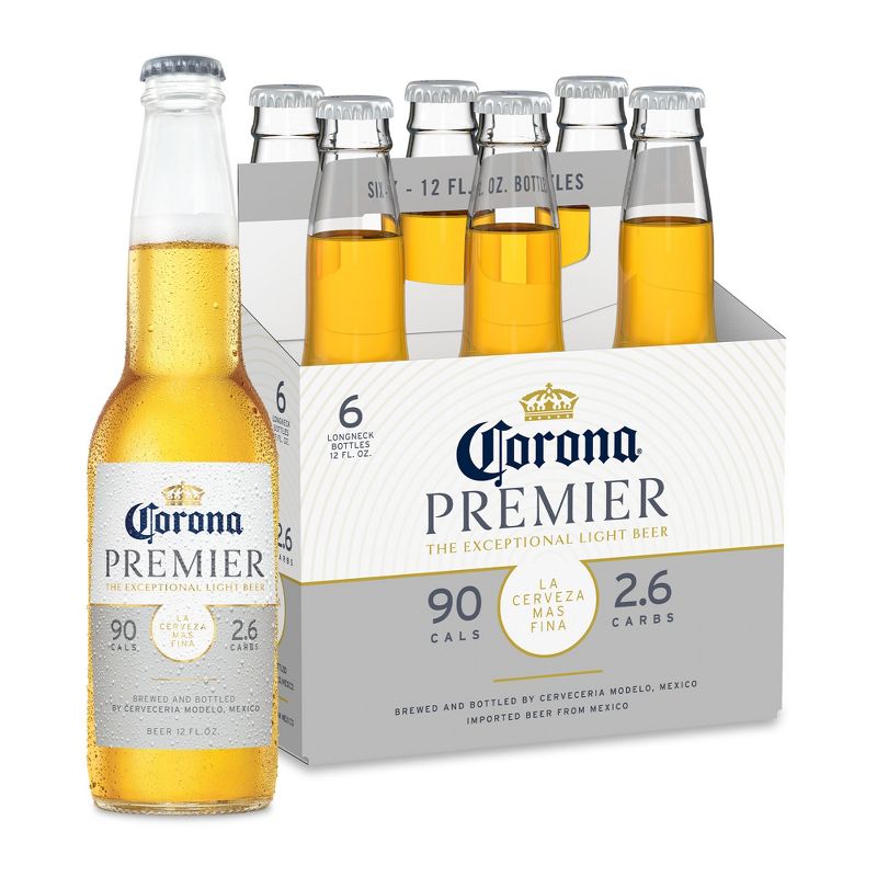 Corona Premier Lager Beer - 6pk/12 fl oz Bottles, 1 of 12