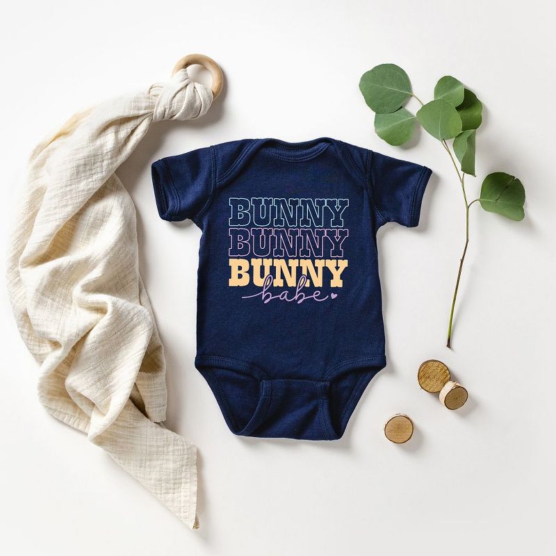 The Juniper Shop Bunny Babe Cursive Baby Bodysuit, 2 of 3