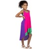 24sevenkid Girls Sleeveless Colorblock HighLow Knee Length Dress - 2 of 4