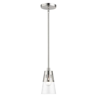 Livex Lighting Bennington 1 - Light Pendant in  Brushed Nickel