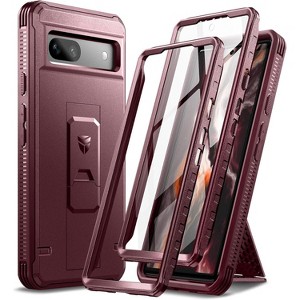 Dexnor Full Body Case for Google Pixel 7A, Built-in Screen Protector and Kickstand - 1 of 3