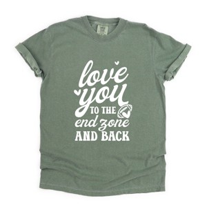Simply Sage Market To The End Zone And Back Garment Dyed Tee - 1 of 4