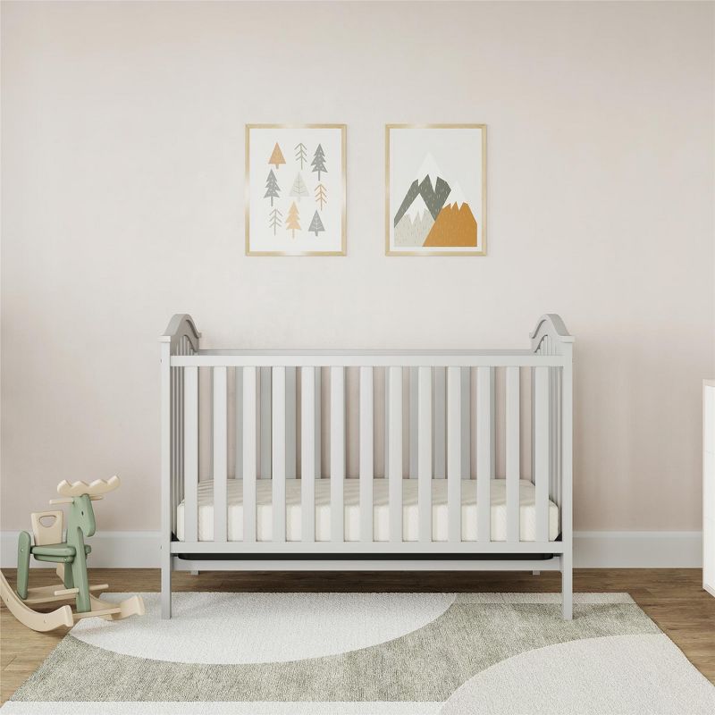 Signature Sleep Sweet Cuddles Baby Crib & Toddler Bed Mattress, White/Gray Polka Dot, 3 of 5
