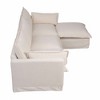 93" Modular L-Shaped Sectional Sofa with Movable Ottoman, 4-Seater - 4 of 4