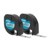 DYMO LetraTag 2pk Label Tape Cassette Black on Clear Plastic: Refill for Label Maker, 1 Ink Color, 2 Count - image 2 of 4