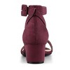 Allegra K Women's Open Toe Adjustable Ankle Strap Block Low Heel Sandals - 4 of 4