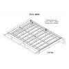 FURNIinspire Beds Modern Minimalist Full Size Bed Frame Floating Platform Bed, Bedroom Furniture, No Box Spring Needed, White, 77.6"*56.1"*10.4" - 3 of 4