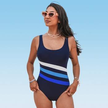Women's Wrap Tie Back One Piece Swimsuit - Cupshe : Target