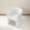 ROOMTEC Accent Arm Chair, Minimalist Style Leisure Backrest Chair, Living Room Barrel Chair, for Bedroom, Office - 2 of 4