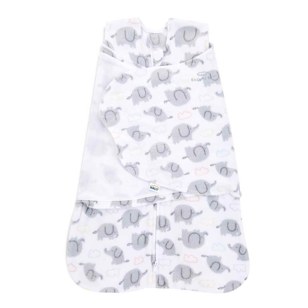 Photos - Children's Bed Linen HALO Innovations Sleepsack Swaddle Wrap - Elephant - Newborn