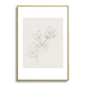 Megan Galante Floral Study No 3 Metal Framed Art Print - Deny Designs - 1 of 4