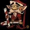 Men's Design By Humans The Candy Cane Elf By HawksAerie T-Shirt - 2 of 4
