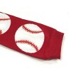Wrapables Colorful Baby & Toddler Leg Warmers 2, Red Baseball - 2 of 2