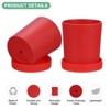 Unique Bargains Plastic Drainage Holes Indoor Plants Flower Pots 4 Pc - 2 of 4