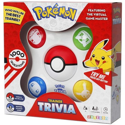 Pokémon: Trainer Trivia - Electronic Guessing Game, 1000 Questions, Virtual Game Master, 3 Difficulty Levels, Solo & Multiplayer, Kids 7+, 1-4 Players