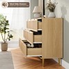 Wicker drawer tall cabinet for the bedroom, large-capacity drawer wardrobe, vanity with a wide top, suitable for the living room, hallway - 4 of 4