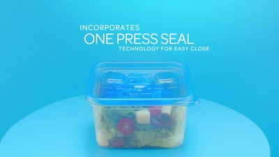 Ziploc Square Containers With Smart Snap Technology - 4ct : Target