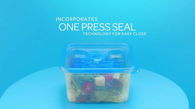 Ziploc Square Containers with Smart Snap Technology - 4ct, 2 of 12, play video