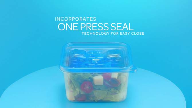 Ziploc Mini Square Containers with Smart Snap Technology - 8ct, 2 of 12, play video