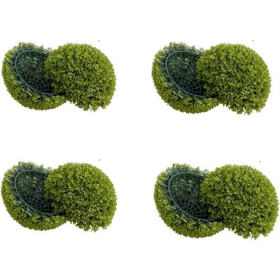 2-Pack/4-Pack Artificial Hanging Plant Balls for Indoor & Outdoor Decor, Balcony, Garden, Backyard