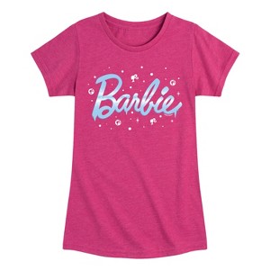 Girls' - Barbie - Winter Breeze Fitted Short Sleeve Graphic T-Shirt - 1 of 3