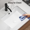 Hrinhom 18.3"W Rectangle Undermount Bathroom Sink Under Counter,Modern Porcelain Basin Sink Without Faucet - 2 of 4