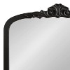 Kate & Laurel All Things Decor 28"x35" Barberry Arch Mirror MDF Black - 3 of 4