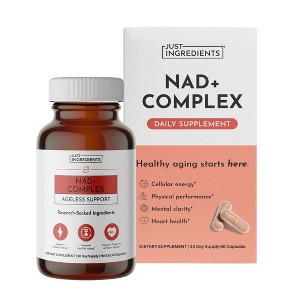 Just Ingredients NAD+ Complex Supplement Capsules - 60ct
