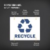 Avery Recycle Stickers, Blue Recycle Signs for Bins, Containers, Trash Cans and Walls, Waterproof, UV Resistant, Preprinted, 8-1/2" x 11", 2 Total - 2 of 4