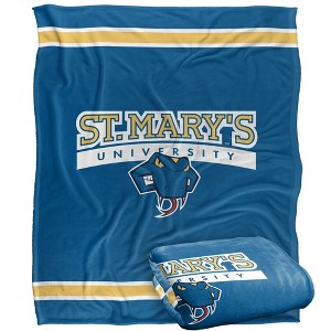St. Mary'S University Primary Logo Silky Touch Blanket White 50x60 - 1 of 4