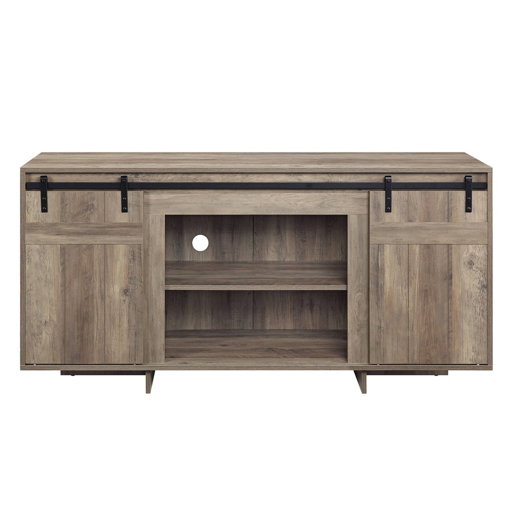 Acme Furniture 60" Bellarosa TV Stand for TVs up to 60" Gray Washed Finish