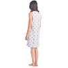 Casual Nights Women's Cotton Sleeveless Nightgown Chemise - 3 of 4