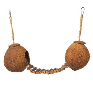 Naturals Double Coconut with Ladder Bird Toy - 1 of 4