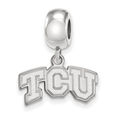 Black Bow Jewelry Sterling Silver Texas Christian Horned Frogs NCAA Bead Charm