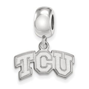 Black Bow Jewelry Sterling Silver Texas Christian Horned Frogs NCAA Bead Charm - 1 of 4