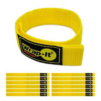 Wrap-It 12" x 1" 12pk Quick Straps Yellow