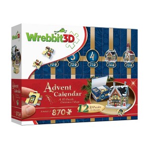 Wrebbit Advent Calendar 870pc 3D Puzzle - 1 of 4