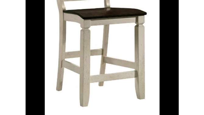 18&#34; Tasnim Accent Chair Oak/Antique White Finish - Acme Furniture, 2 of 5, play video