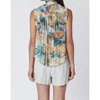 Women's Floral V Neck Button Front Blouse - Dex Clothing - 2 of 3